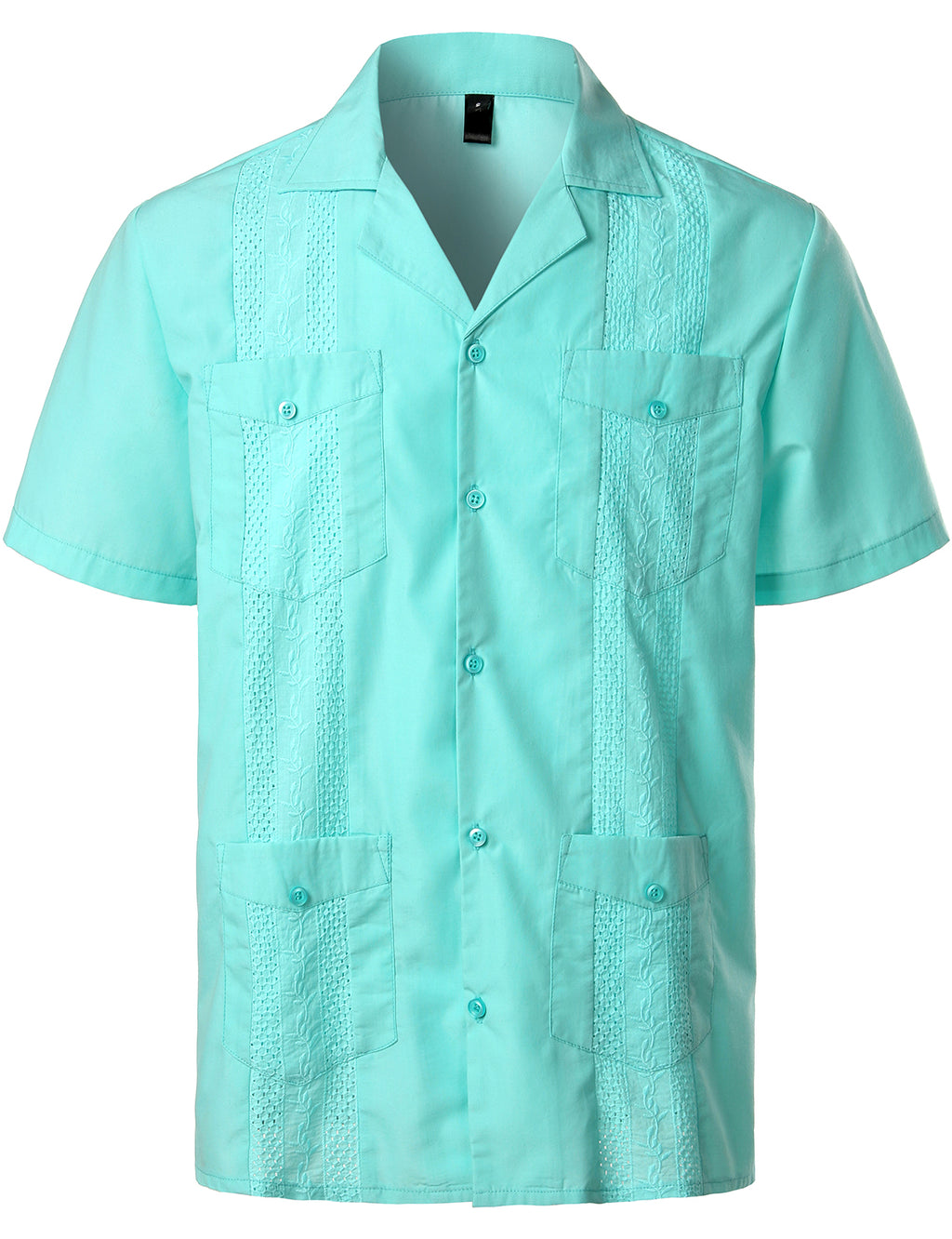 Men’s Classic Guayabera Shirt – Timeless Short Sleeve Button-Up for Summer & Special Occasions