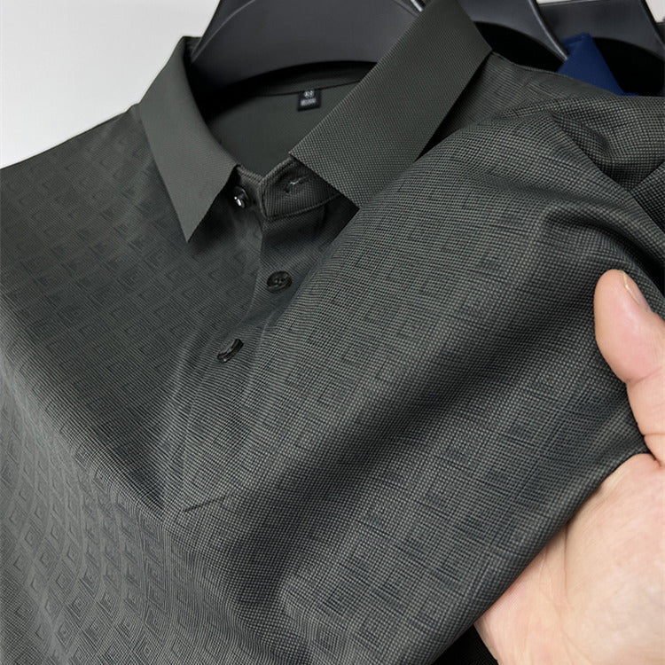 The Executive Texture Polo – Modern Luxury Fit