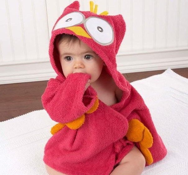 Cartoon Cute Ultra Soft Animal Modeling Baby Bath Towels Baby Bathrobes Cotton Children's Bathrobes Baby Hooded