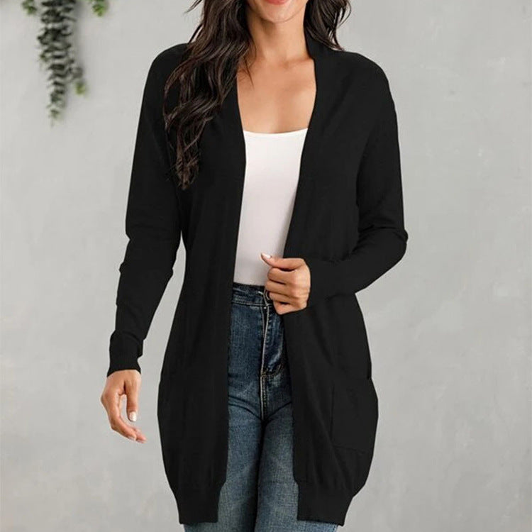 Essential Longline Cardigan – Soft Knit, Flowy Fit & Multi-Color Options
