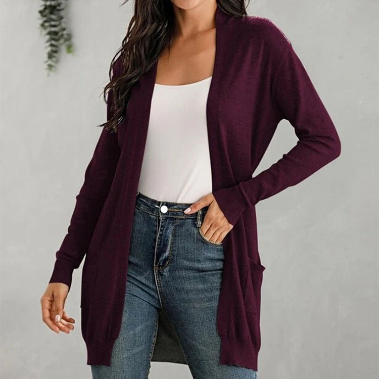 Essential Longline Cardigan – Soft Knit, Flowy Fit & Multi-Color Options