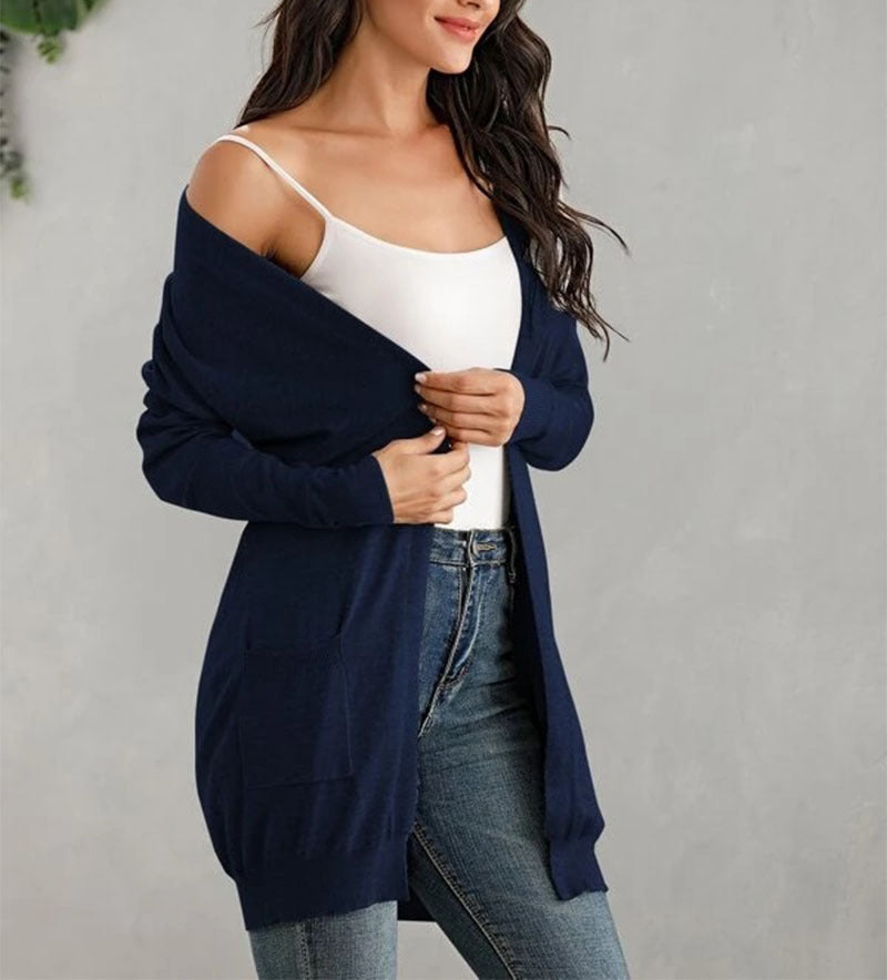 Essential Longline Cardigan – Soft Knit, Flowy Fit & Multi-Color Options