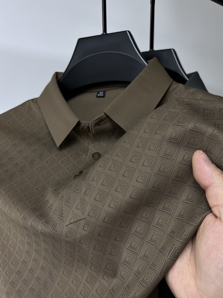 The Executive Texture Polo – Modern Luxury Fit