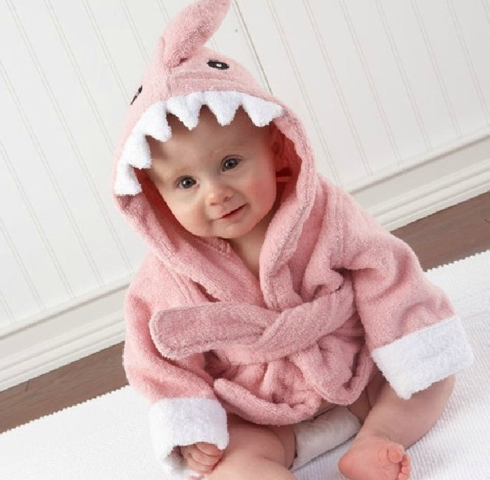 Cartoon Cute Ultra Soft Animal Modeling Baby Bath Towels Baby Bathrobes Cotton Children's Bathrobes Baby Hooded