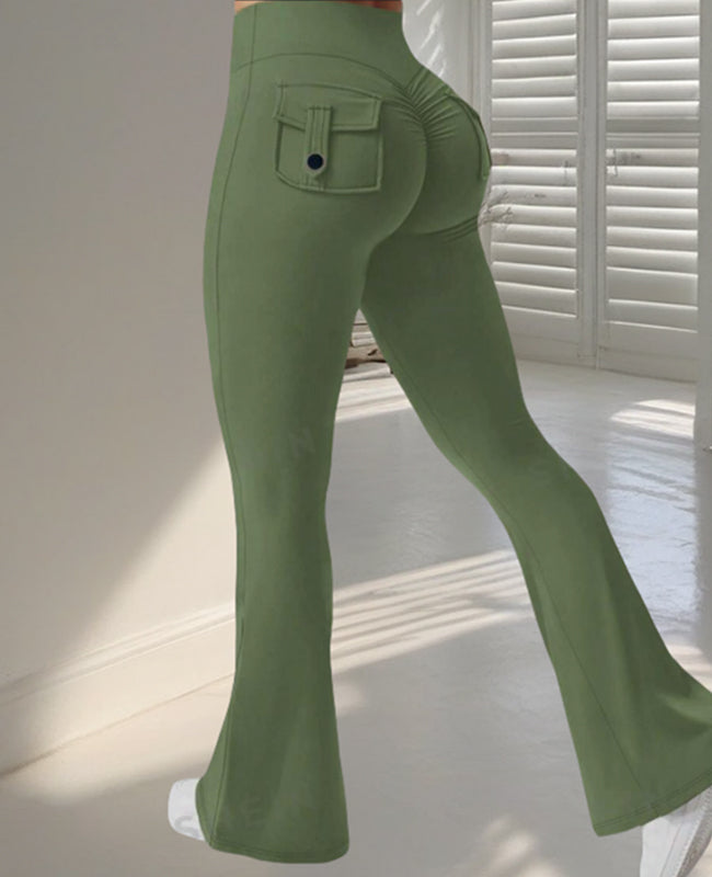Sculpt & Flare Leggings – High-Waisted Lift Fit with Pockets
