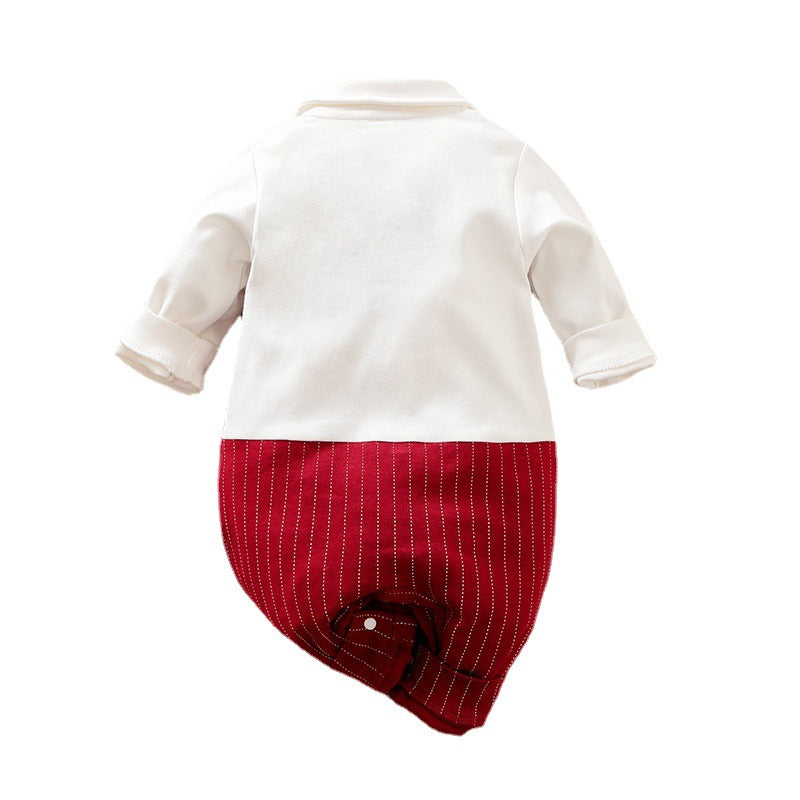 Little Gentleman Baby Romper Set – Formal Outfit for Weddings, Parties & Special Occasions