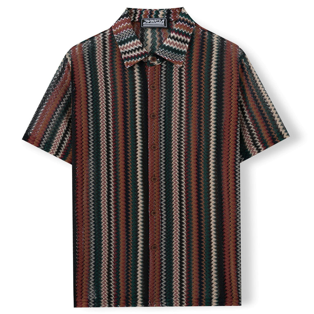 Vintage Stripe Button-Up – Relaxed Fit Summer Shirt