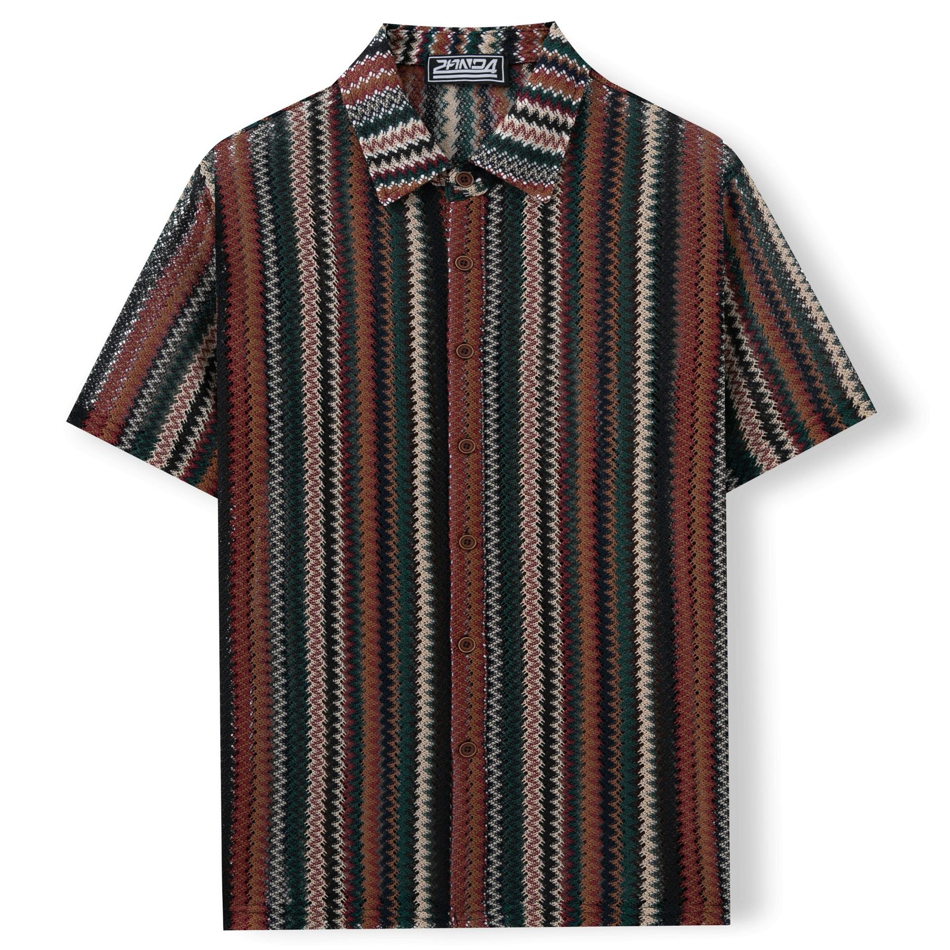 Vintage Stripe Button-Up – Relaxed Fit Summer Shirt