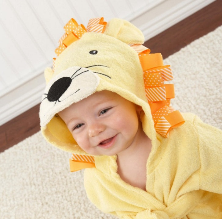 Cartoon Cute Ultra Soft Animal Modeling Baby Bath Towels Baby Bathrobes Cotton Children's Bathrobes Baby Hooded