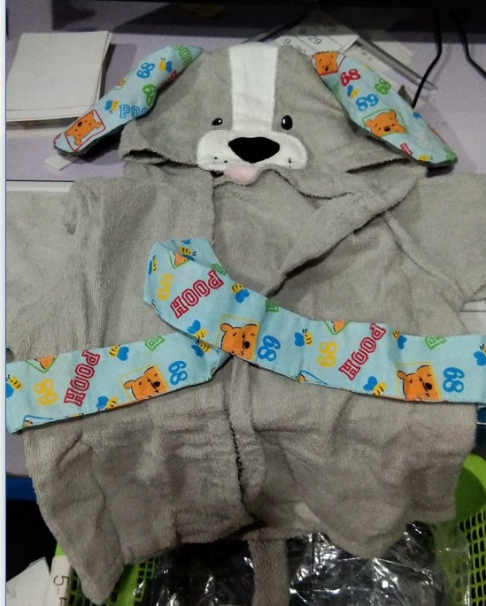 Cartoon Cute Ultra Soft Animal Modeling Baby Bath Towels Baby Bathrobes Cotton Children's Bathrobes Baby Hooded