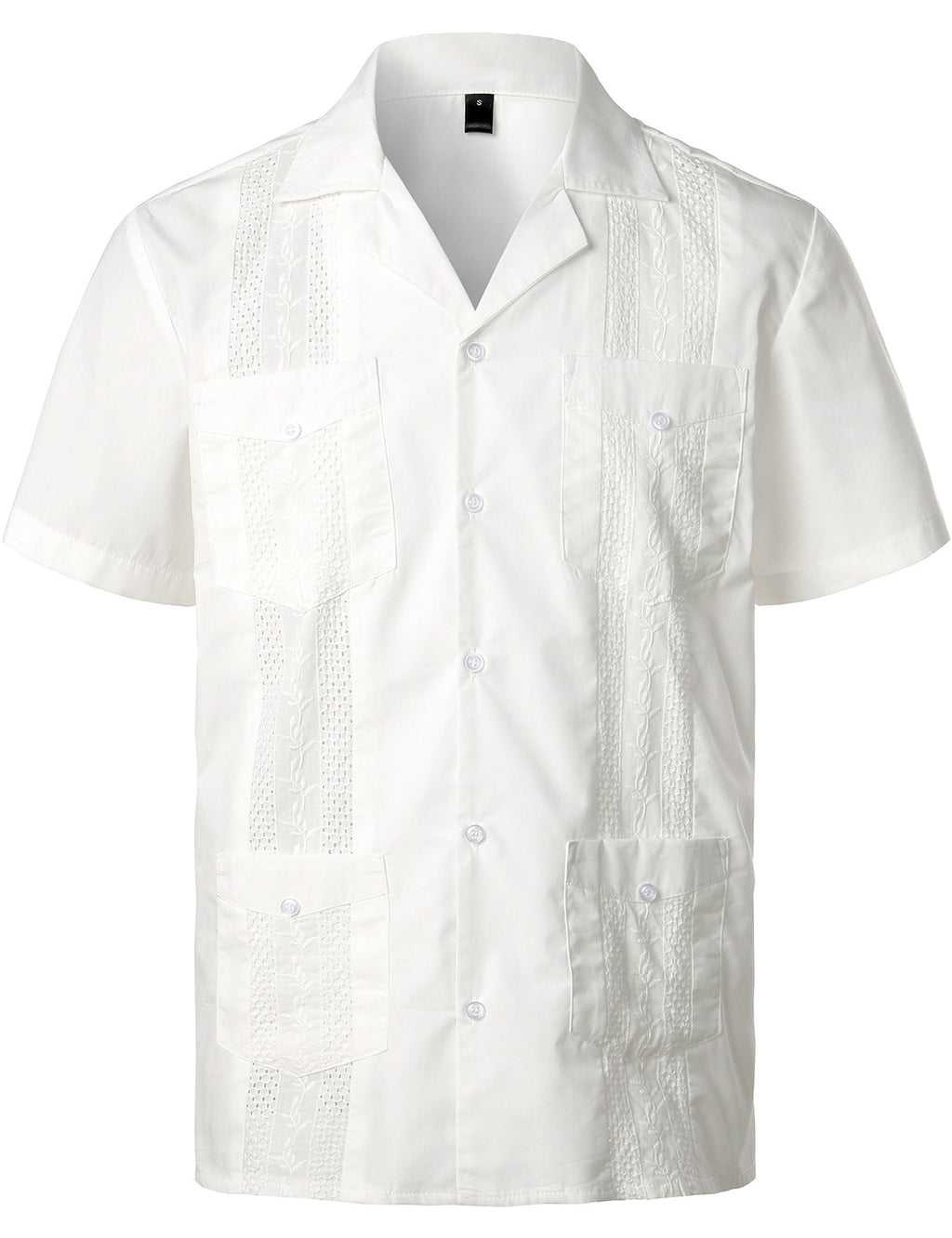 Men’s Classic Guayabera Shirt – Timeless Short Sleeve Button-Up for Summer & Special Occasions