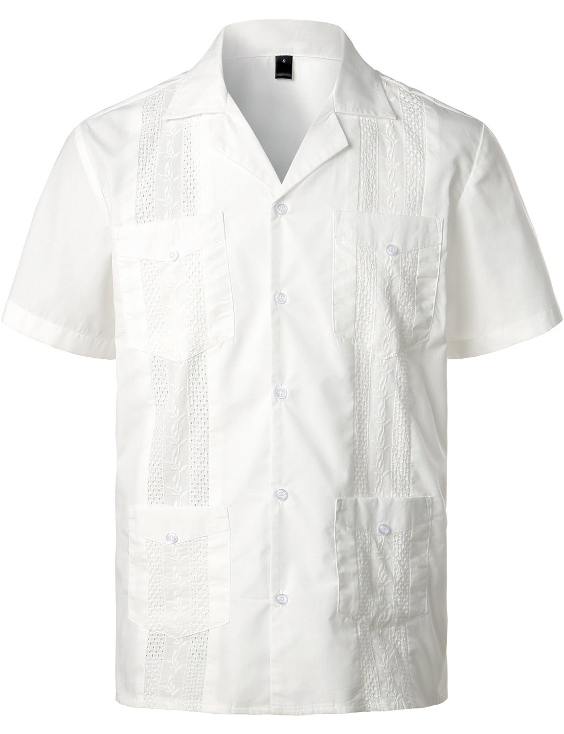Men’s Classic Guayabera Shirt – Timeless Short Sleeve Button-Up for Summer & Special Occasions