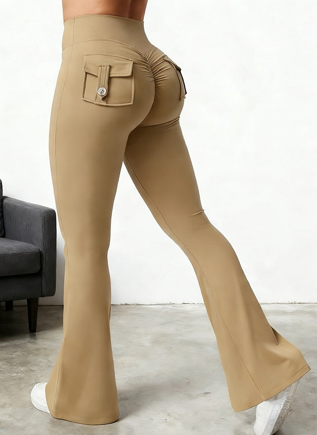 Sculpt & Flare Leggings – High-Waisted Lift Fit with Pockets