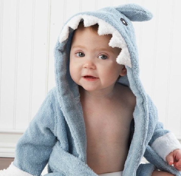Cartoon Cute Ultra Soft Animal Modeling Baby Bath Towels Baby Bathrobes Cotton Children's Bathrobes Baby Hooded