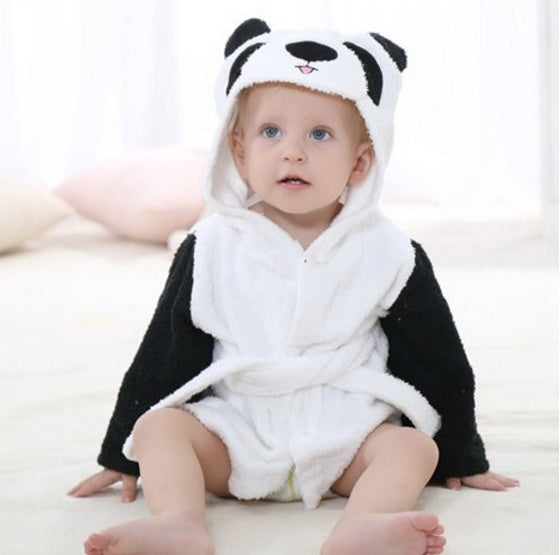 Cartoon Cute Ultra Soft Animal Modeling Baby Bath Towels Baby Bathrobes Cotton Children's Bathrobes Baby Hooded