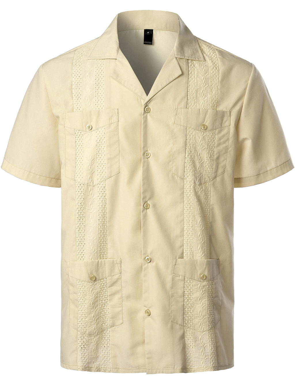 Men’s Classic Guayabera Shirt – Timeless Short Sleeve Button-Up for Summer & Special Occasions