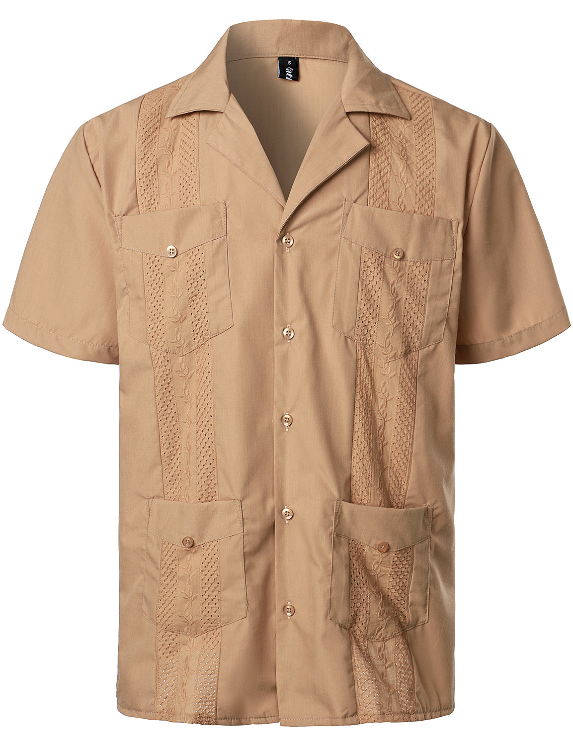Men’s Classic Guayabera Shirt – Timeless Short Sleeve Button-Up for Summer & Special Occasions