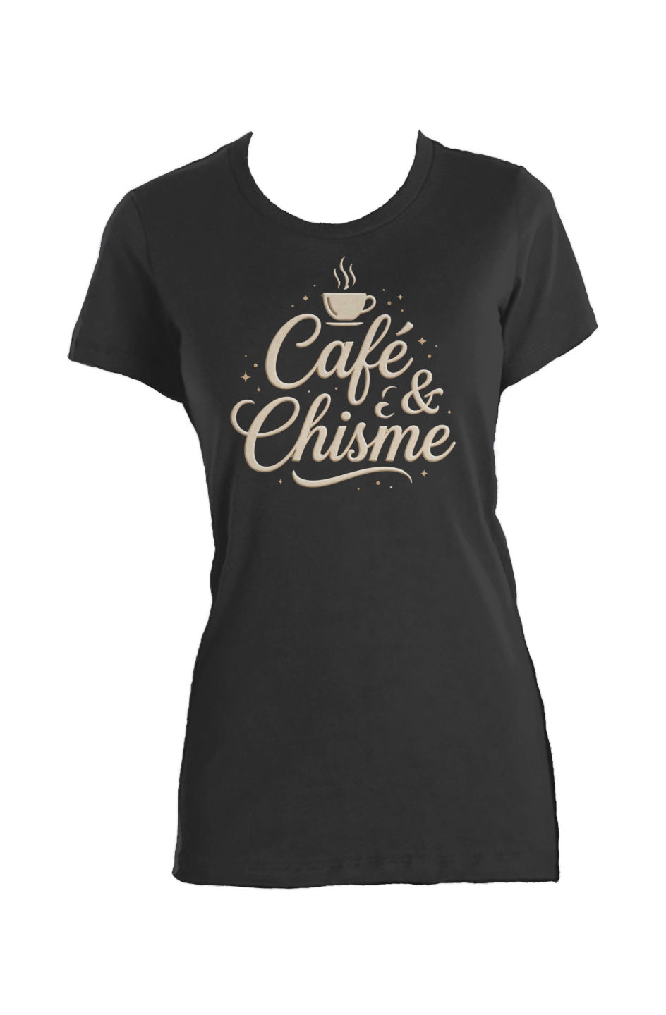 Café & Chisme Tee – Cultura Prints Co.