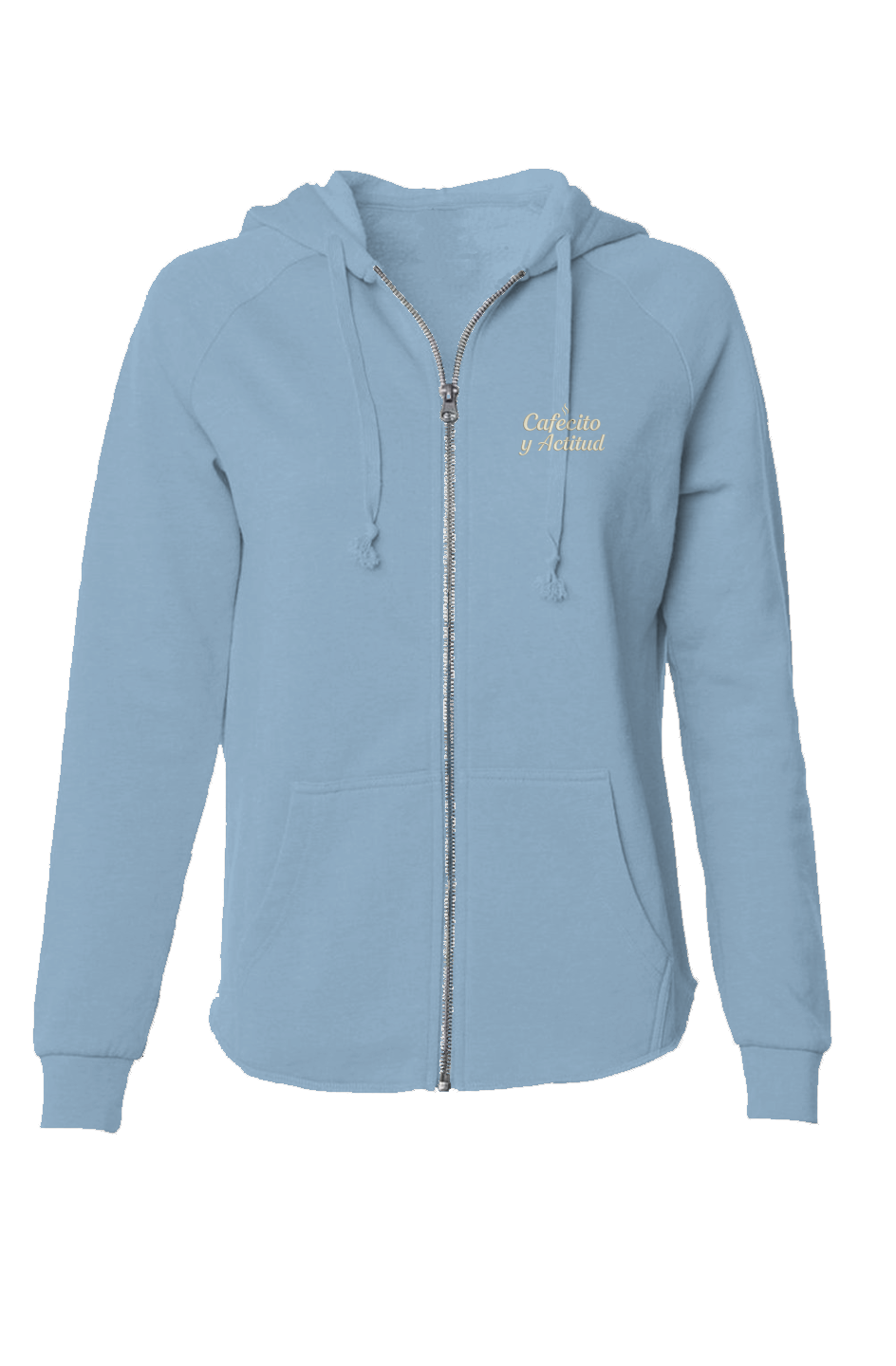 Chisme Fino Zip Hoodie – Cafecito y Actitud Edition