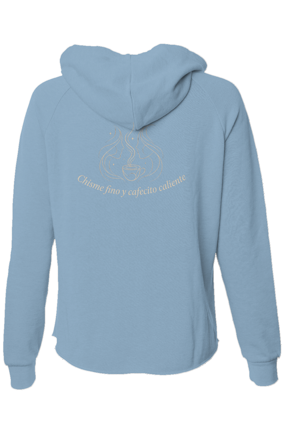 Chisme Fino Zip Hoodie – Cafecito y Actitud Edition