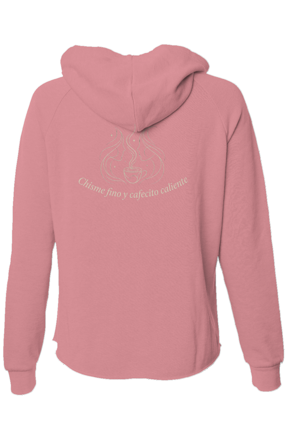 Chisme Fino Zip Hoodie – Cafecito y Actitud Edition