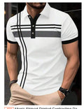 Modern Men's Casual Printed Button-up Shirt