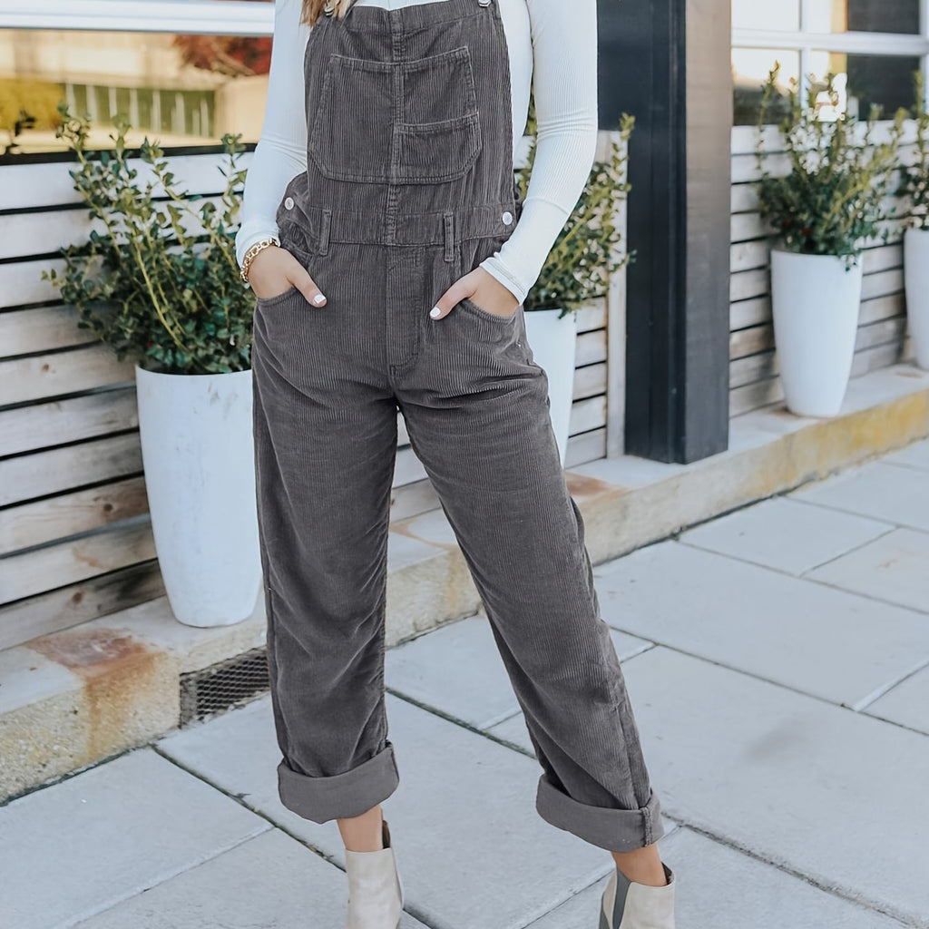 Effortless Chic High-Waisted Denim Jumpsuit