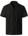 Men’s Classic Guayabera Shirt – Timeless Short Sleeve Button-Up for Summer & Special Occasions