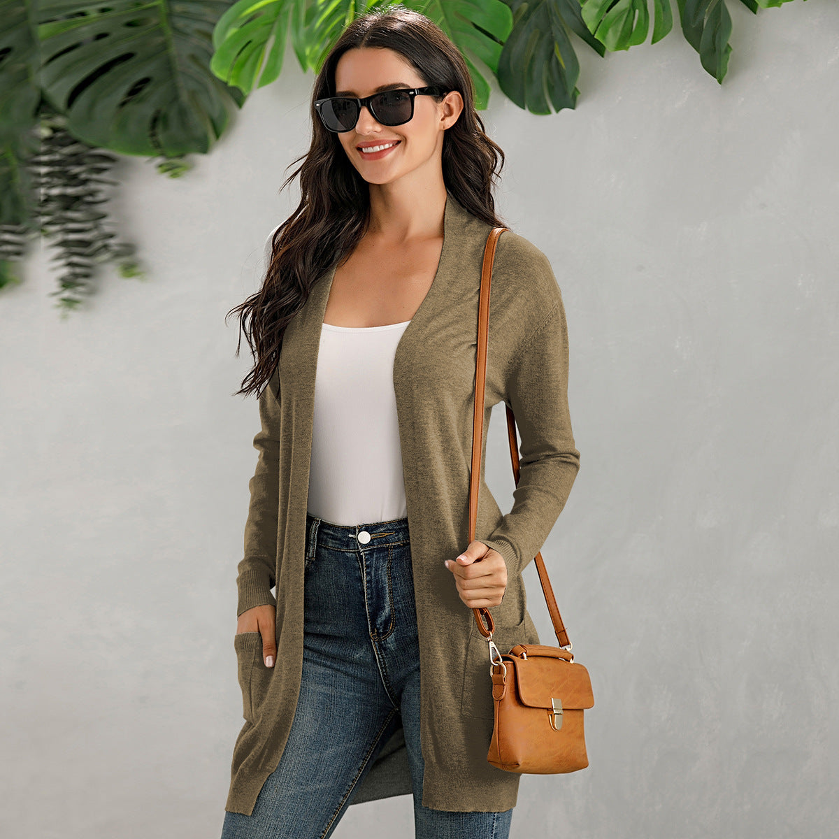 Essential Longline Cardigan – Soft Knit, Flowy Fit & Multi-Color Options
