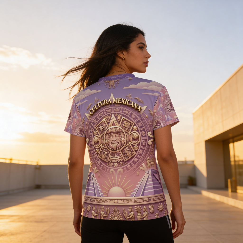 Cultura Mexicana Women’s Heritage Jersey – Pink & Gold Edition