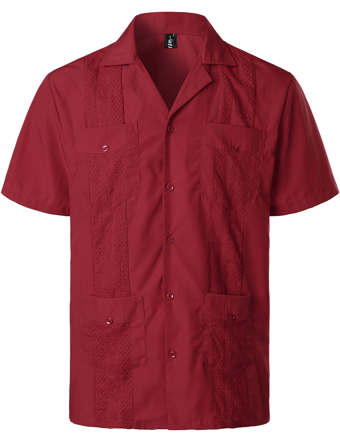 Men’s Classic Guayabera Shirt – Timeless Short Sleeve Button-Up for Summer & Special Occasions