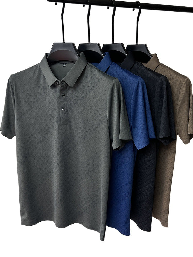 The Executive Texture Polo – Modern Luxury Fit