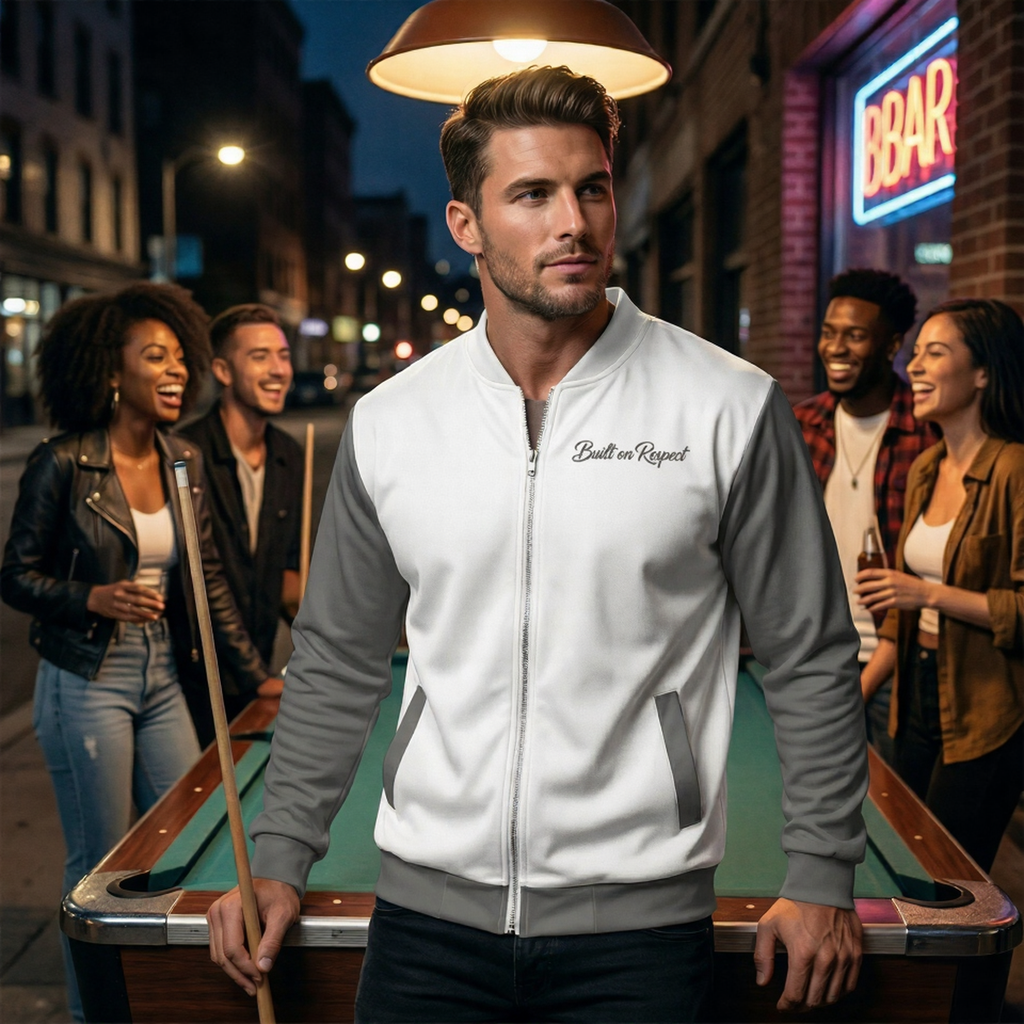 Built on Respect Bomber Jacket – Family • Loyalty • Legacy Edition