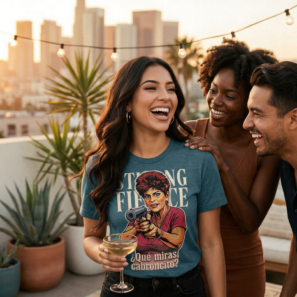 Strong & Fierce – “¿Qué miras, cabroncito?” Statement Tee