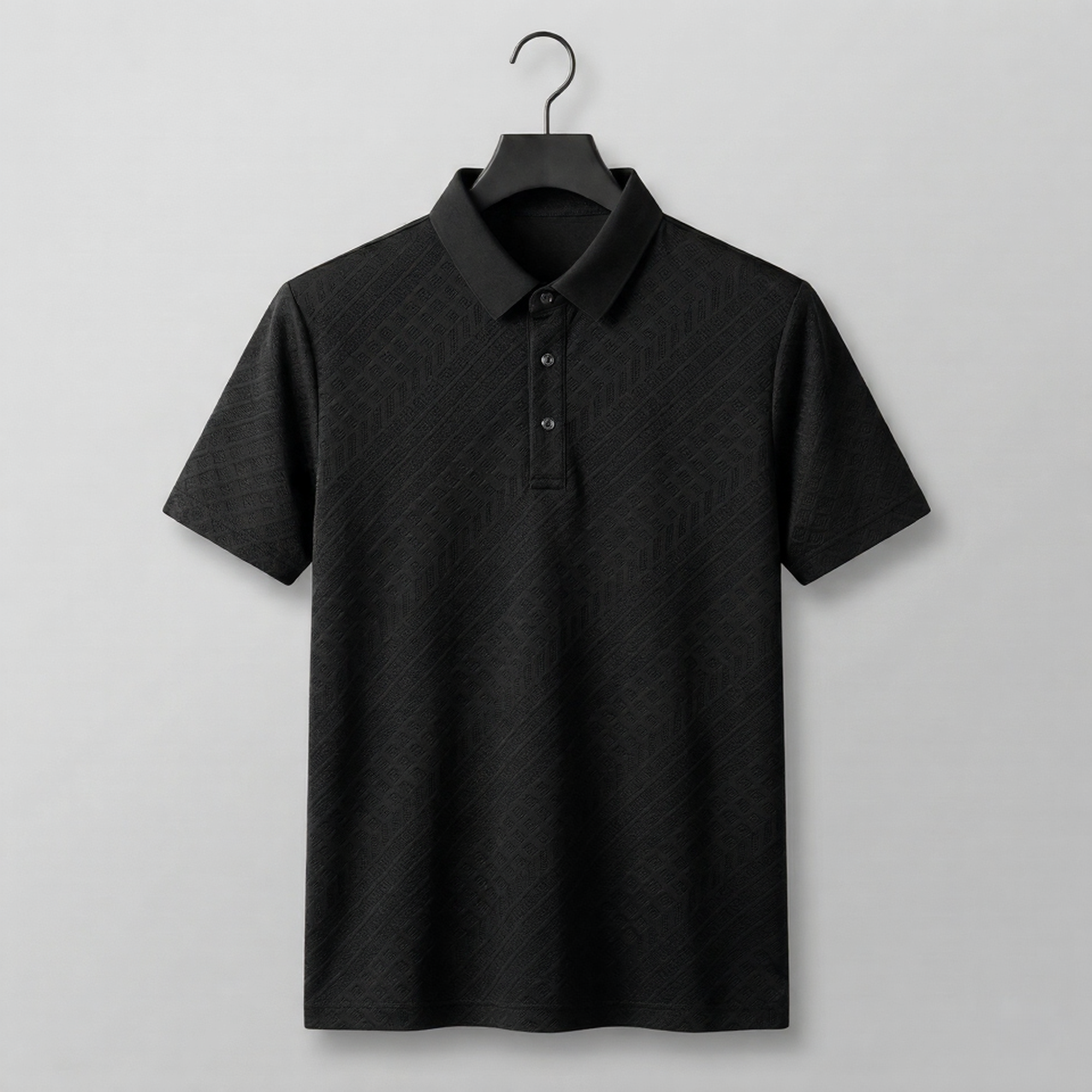 The Executive Texture Polo – Modern Luxury Fit