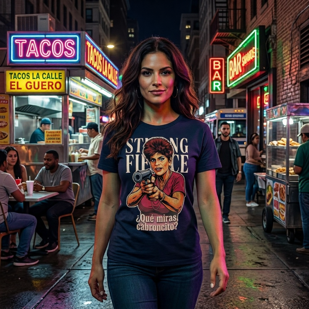 Strong & Fierce – “¿Qué miras, cabroncito?” Statement Tee