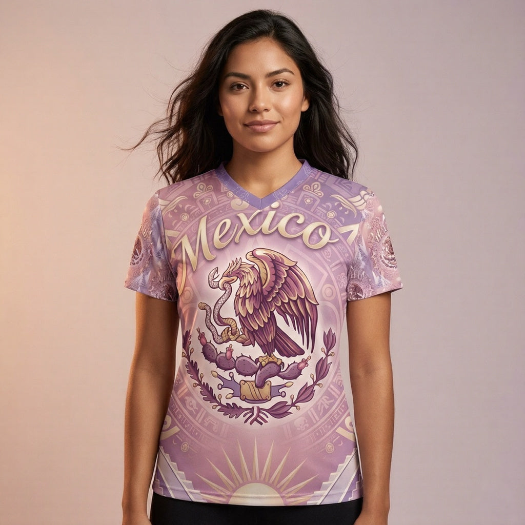 Cultura Mexicana Women’s Heritage Jersey – Pink & Gold Edition
