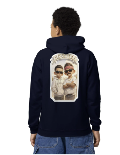 Carnalitos Hoodie – Cultura Prints Co. Streetwear | Chicano-Inspired Vintage Logo Sweatshirt | Urban Cultura Graphic Pullover