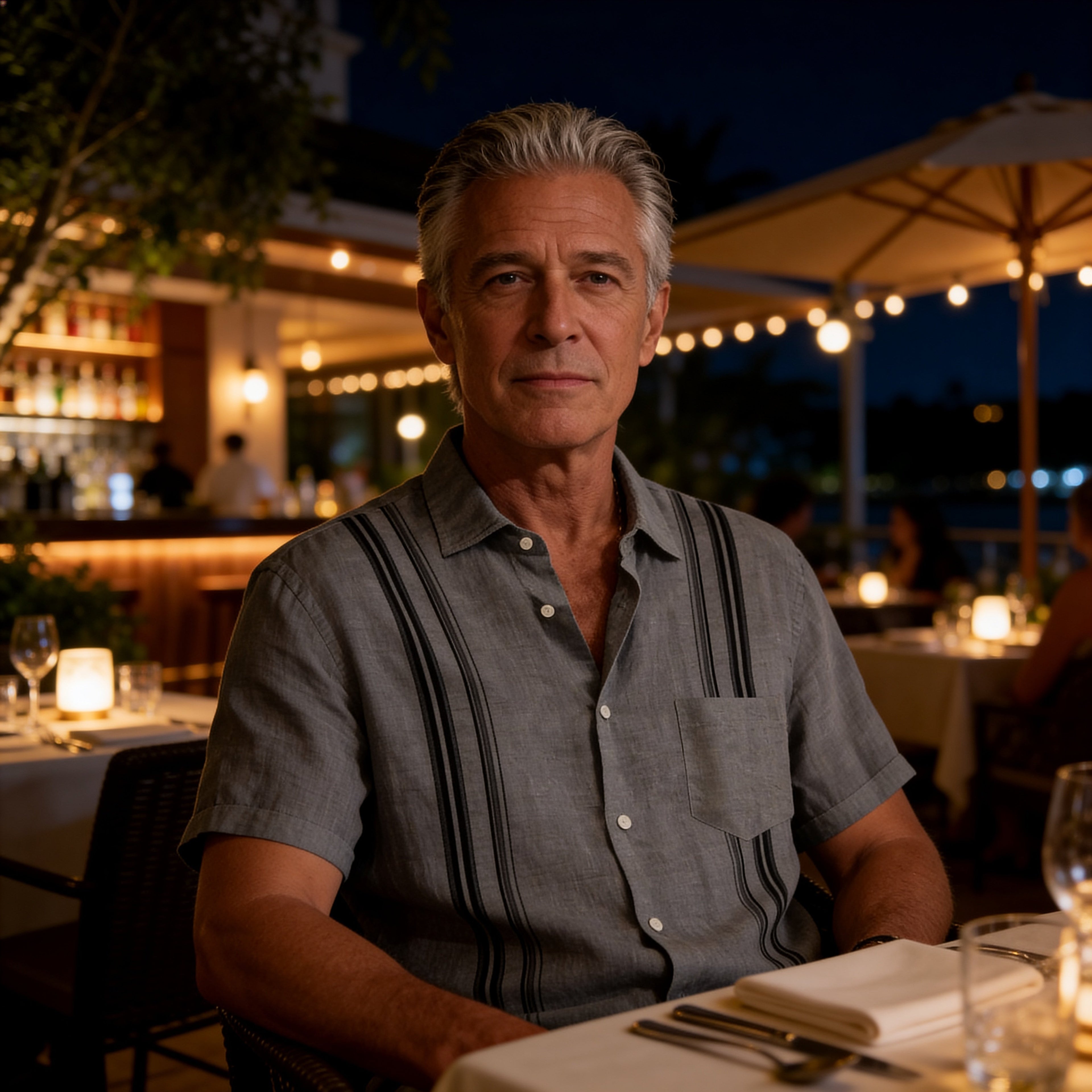 Men’s Coastal Resort Shirt – Lightweight Summer Button-Up