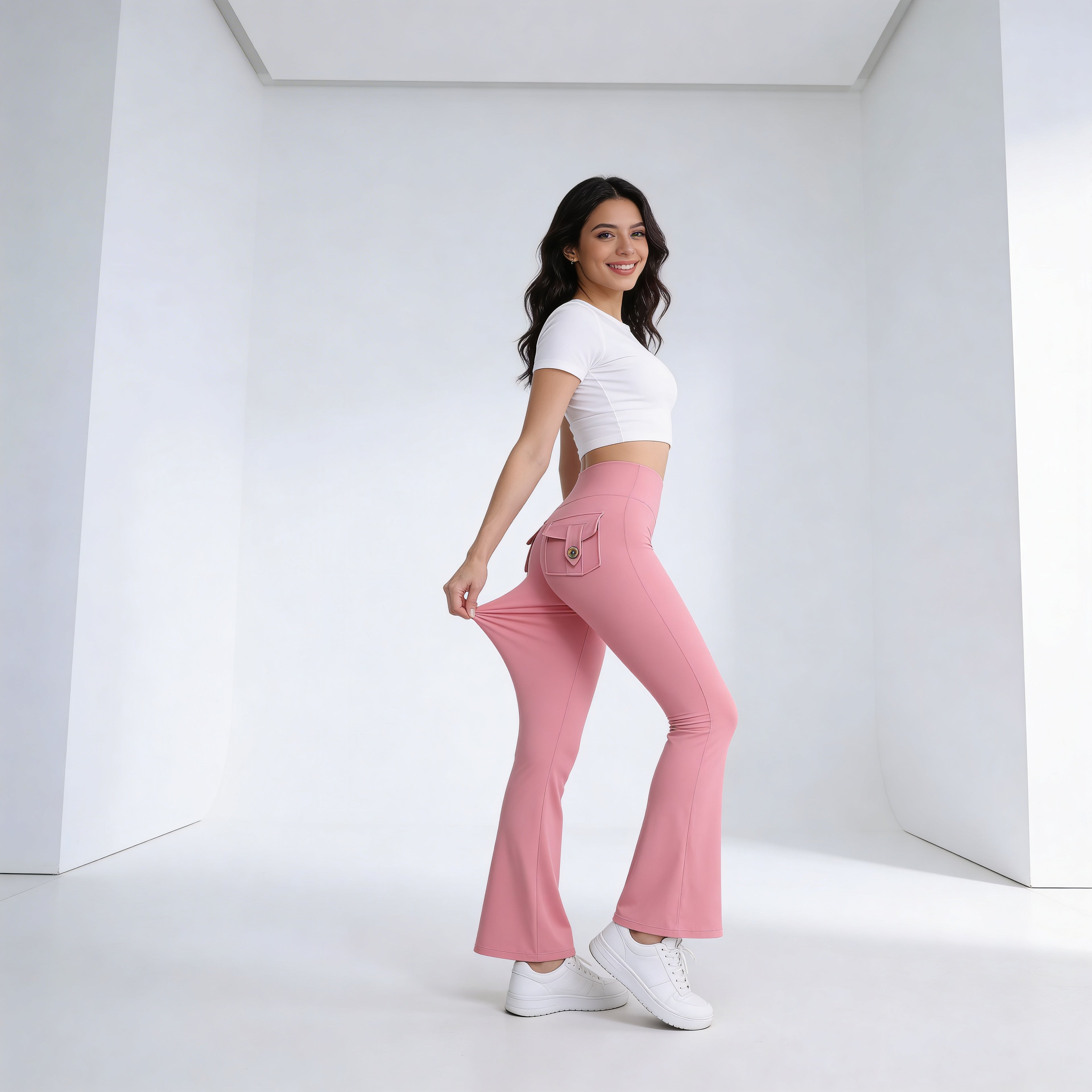 Sculpt & Flare Leggings – High-Waisted Lift Fit with Pockets