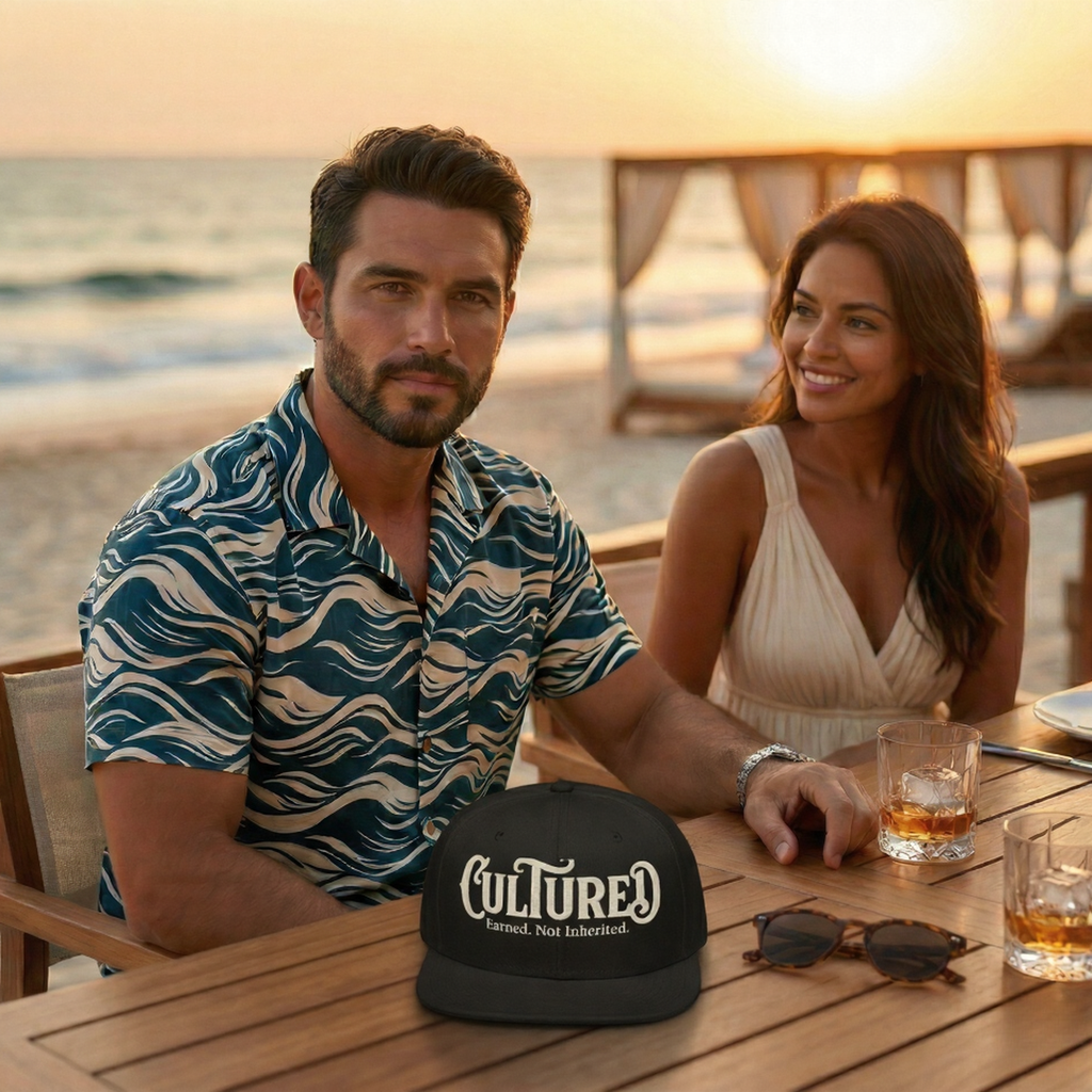 “Cultured, Earned Not Inherited Hat – Cultura Prints Co”