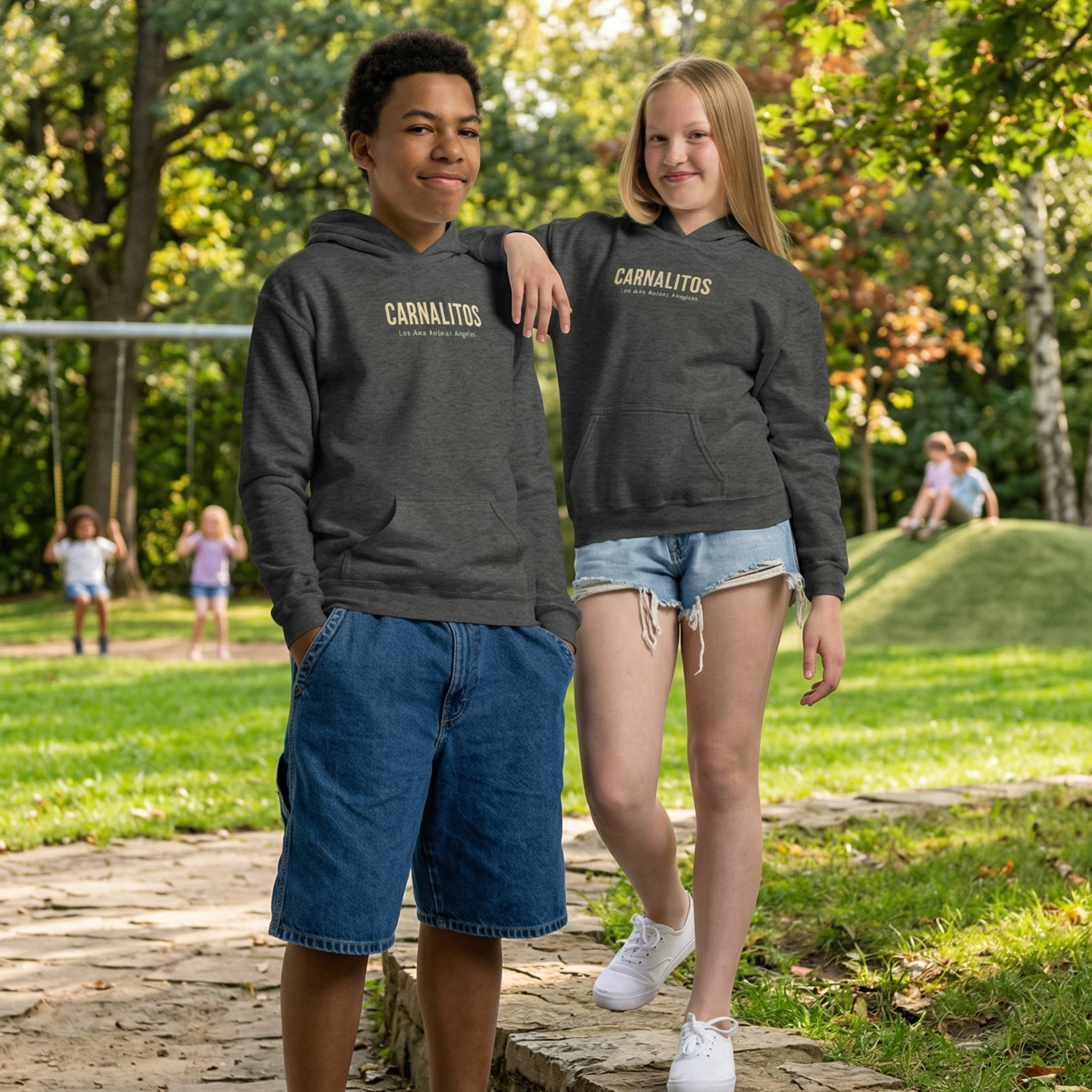 Carnalitos Hoodie – Cultura Prints Co. Streetwear | Chicano-Inspired Vintage Logo Sweatshirt | Urban Cultura Graphic Pullover