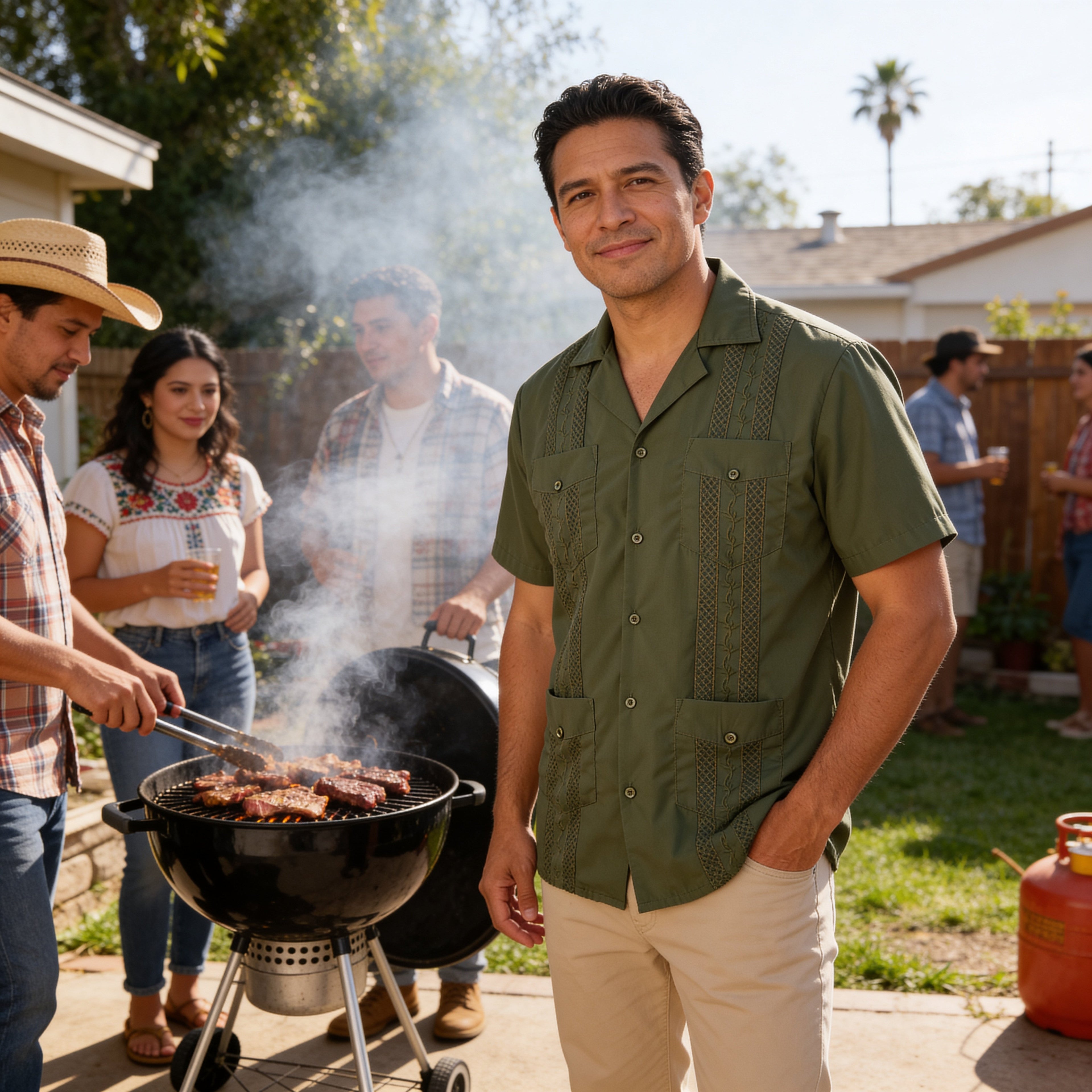 Men’s Classic Guayabera Shirt – Timeless Short Sleeve Button-Up for Summer & Special Occasions