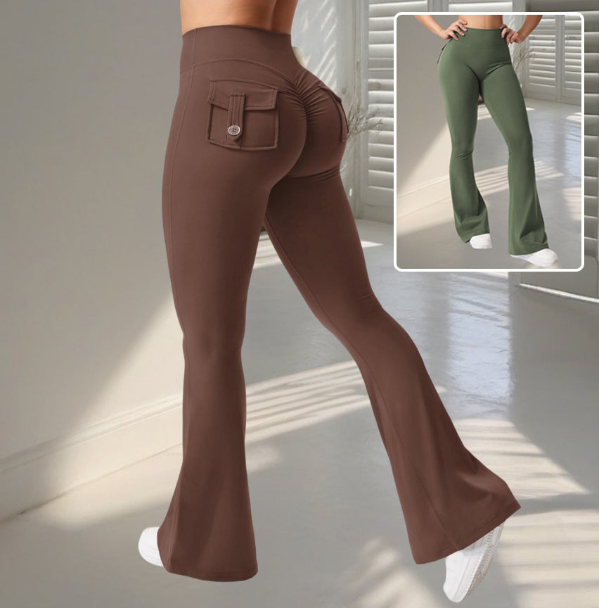 Sculpt & Flare Leggings – High-Waisted Lift Fit with Pockets