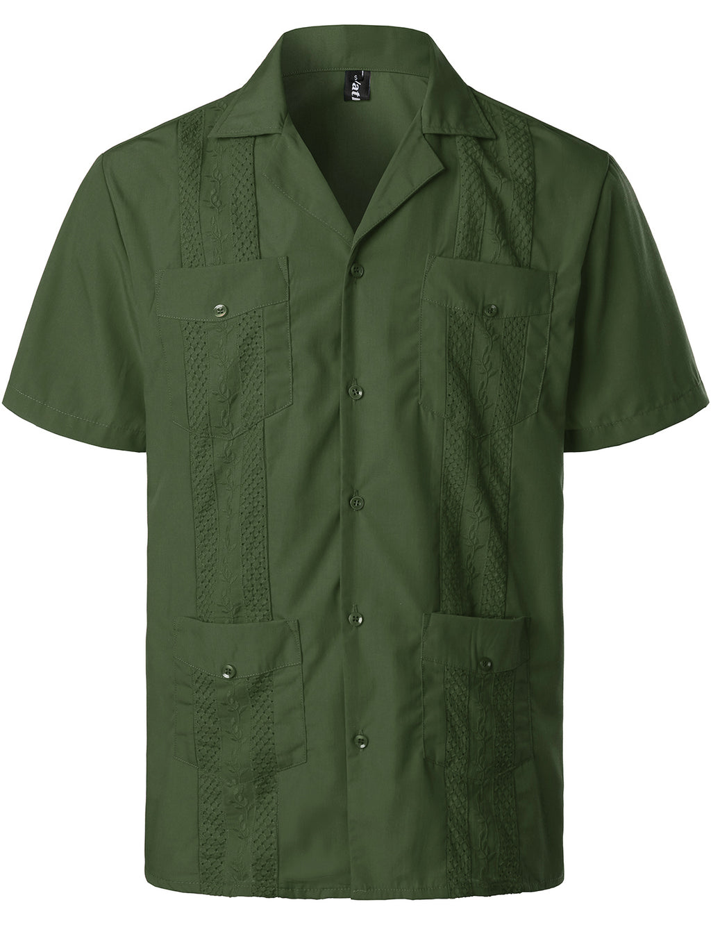 Men’s Classic Guayabera Shirt – Timeless Short Sleeve Button-Up for Summer & Special Occasions