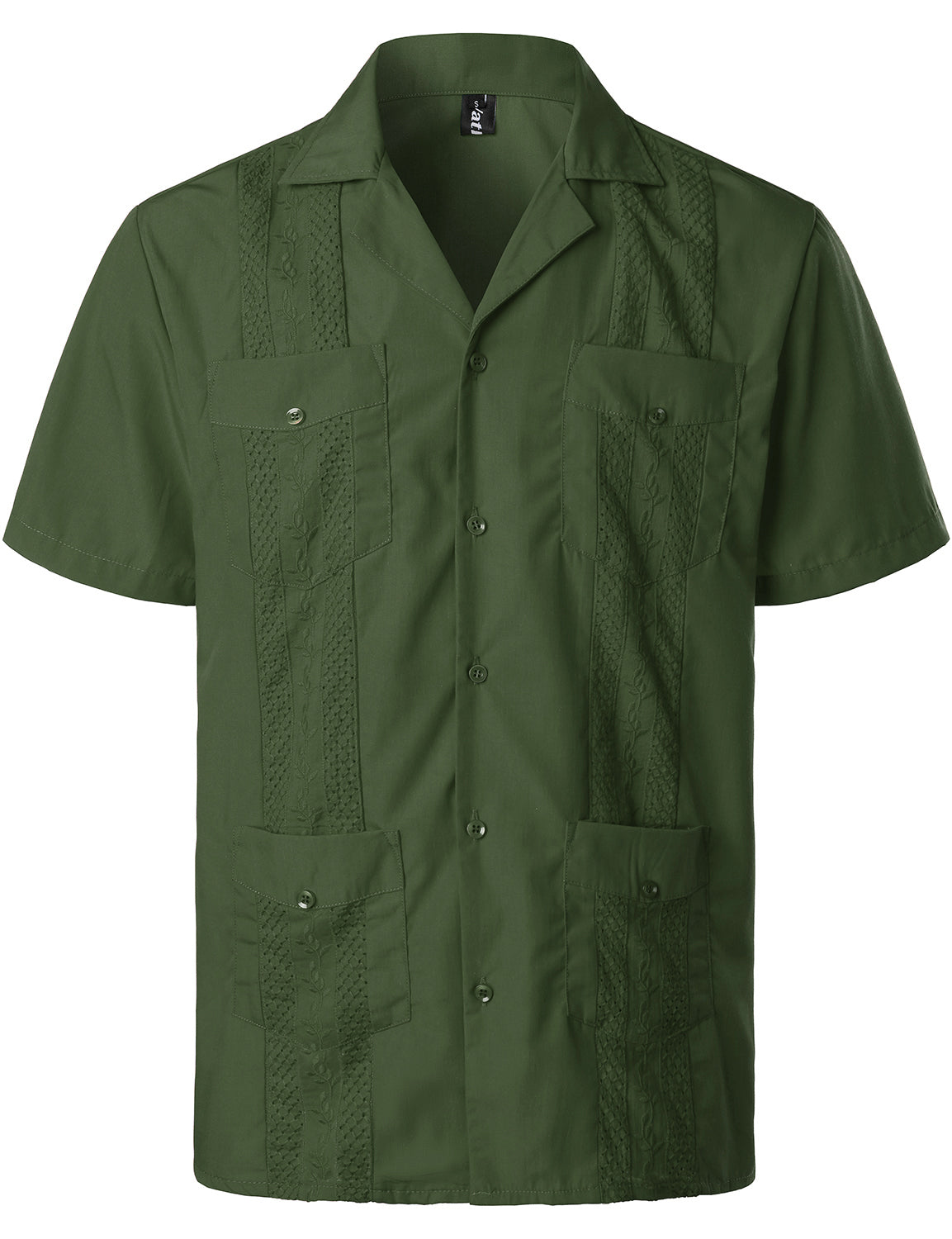 Men’s Classic Guayabera Shirt – Timeless Short Sleeve Button-Up for Summer & Special Occasions