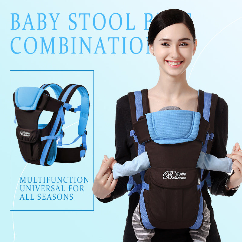 Comfort Support Baby Carrier — Hands-Free Infant Carrier with Adjustable Fit & Back Support/Multifunctional Carrier Sling,