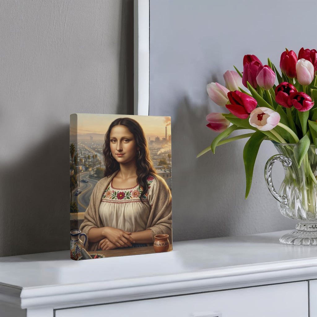 Mexican Mona Lisa in Los Angeles – Cultural Canvas Wall Art