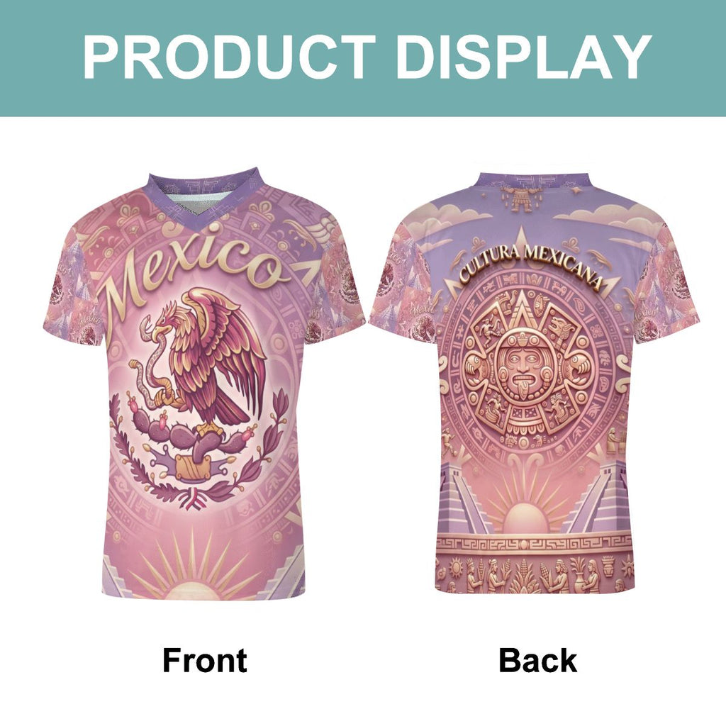 Cultura Mexicana Women’s Heritage Jersey – Pink & Gold Edition