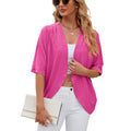 Effortless Everyday Cardigan – Lightweight Open Front Layer/Half Sleeves Cardigan Knitted Cardigan Coat Office Cardigan